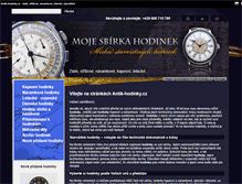 Tablet Screenshot of antik-hodinky.cz